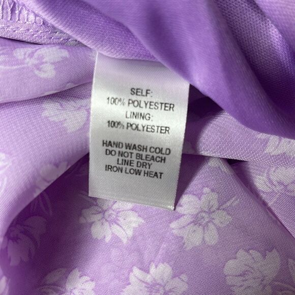 Lulu’s Cornelia Lavender Floral Print Ruffled Wrap Midi Dress - Picture 8 of 13